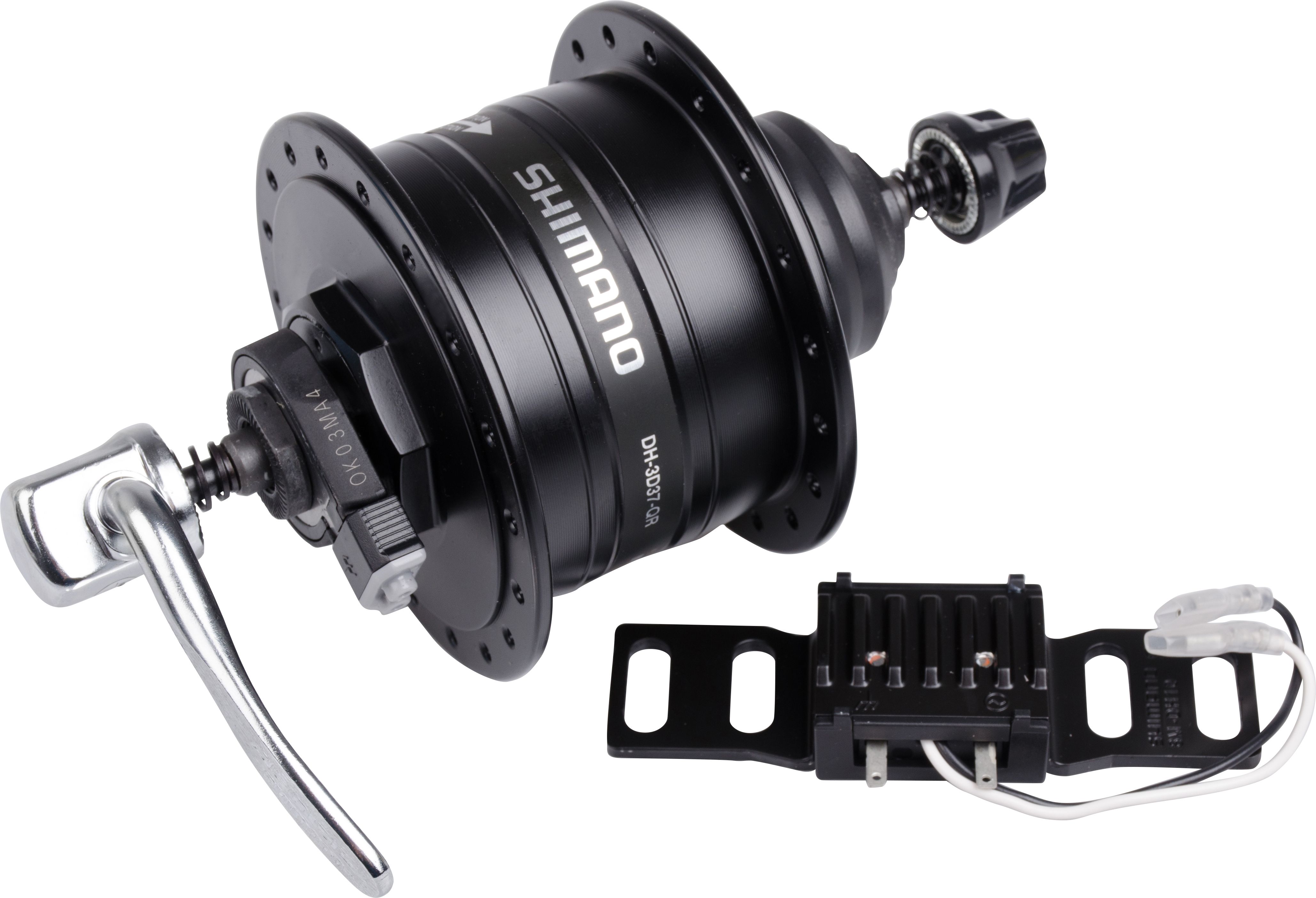 Nabendynamo DH-3D37 Center-Lock 36 Loch schwarz