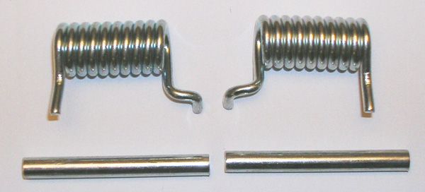 Federn (1x rechts/1x links) + Achsen (2x) promatisiert