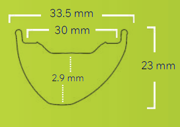 DRC - VALANGA 30 27,5" 32 Loch OFFSET schwarz Disc-Brake