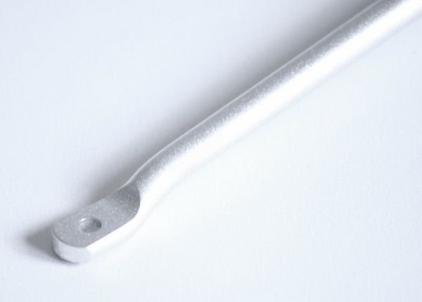 Silberne Strebe 270 mm mit Loch am Ende
