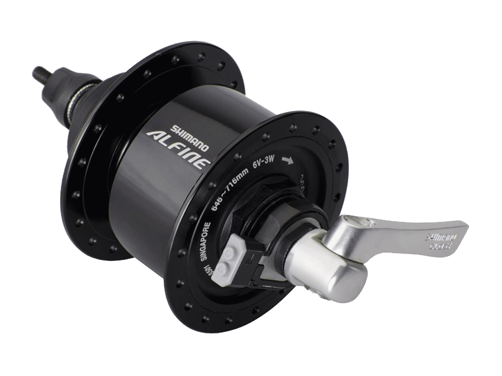 Nabendynamo ALFINE DH-S501 Center-Lock 32 Loch schwarz