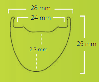 DRC - SELCIATO24 27,5" 24 Loch OFFSET schwarz Disc-Brake