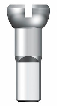 Alu - Polyax - Nippel 12 mm silber