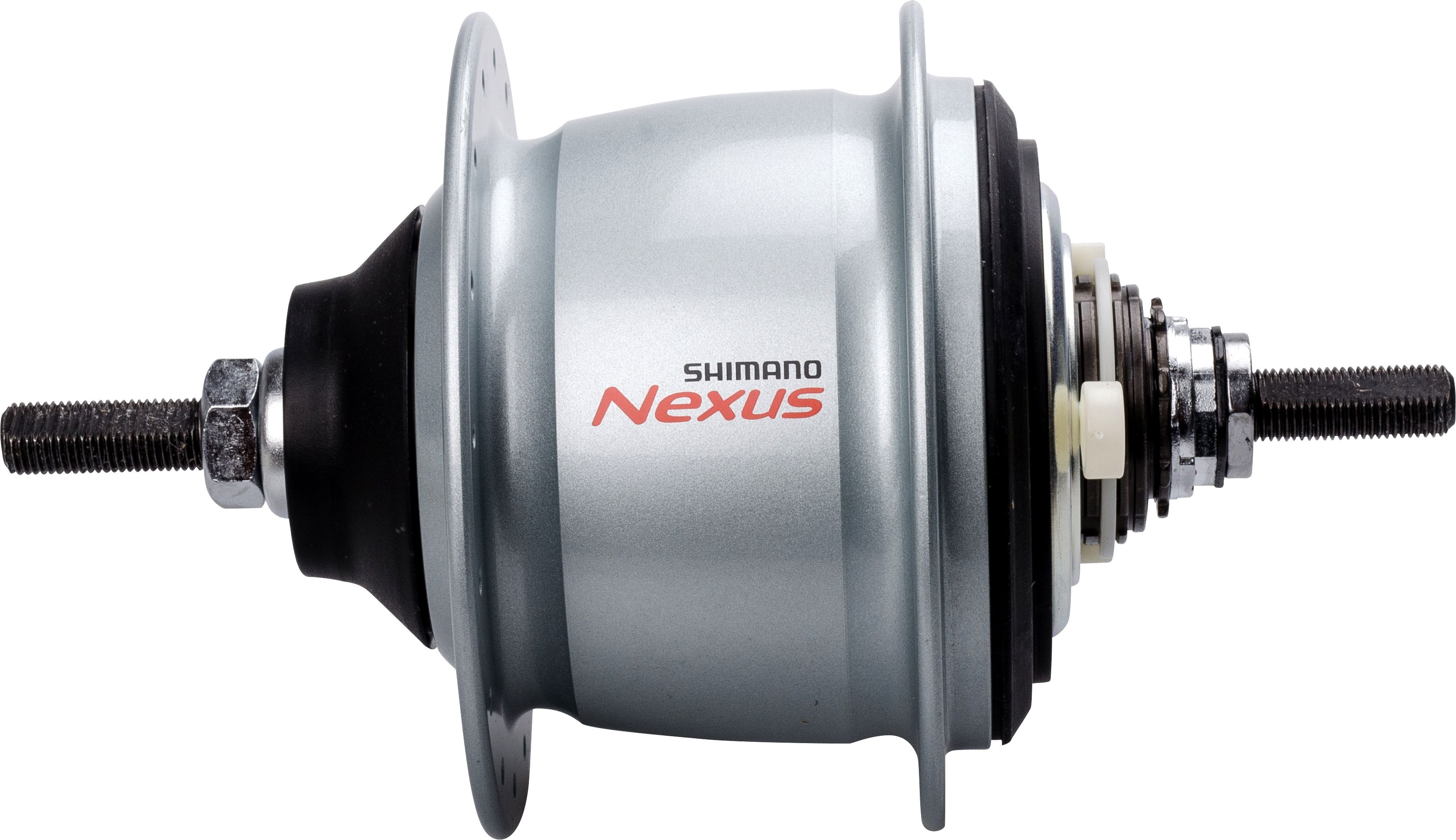 Silberne Shimano Nexus 8-Gang Getriebenabe SG-C6001 32 Loch