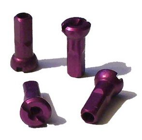 Purpurfarbene Sapim Polyax Aluminium-Nippel 14 mm
