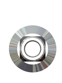 Alu - Nippel inverted rund 10 mm silber