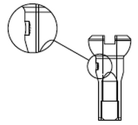 Messing - Reduziernippel für 2,34 mm Speichen / 5,5 mm Speichenloch Secure Lock