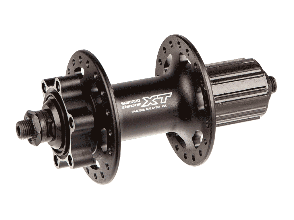 Hinterradnabe DEORE XT FH-M756 9/10-fach 6-Loch